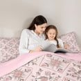 thumbnail image 5 of Homewish Rustic Bohemian Floral Bedding Comforter Set, Pink Mandala Floral Twin Comforter Sets, Southwestern Style Reversible Bedding Set, Super Cozy Room Decor, 2-Piece, 5 of 8