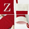 thumbnail image 3 of 1Pack 21 Inches Knitted Christmas Stockings with Initials, Large Red Custom Monogram Christmas Stockings with Letter, Personalized Xmas Decoration for Holiday Family Party, 3 of 5