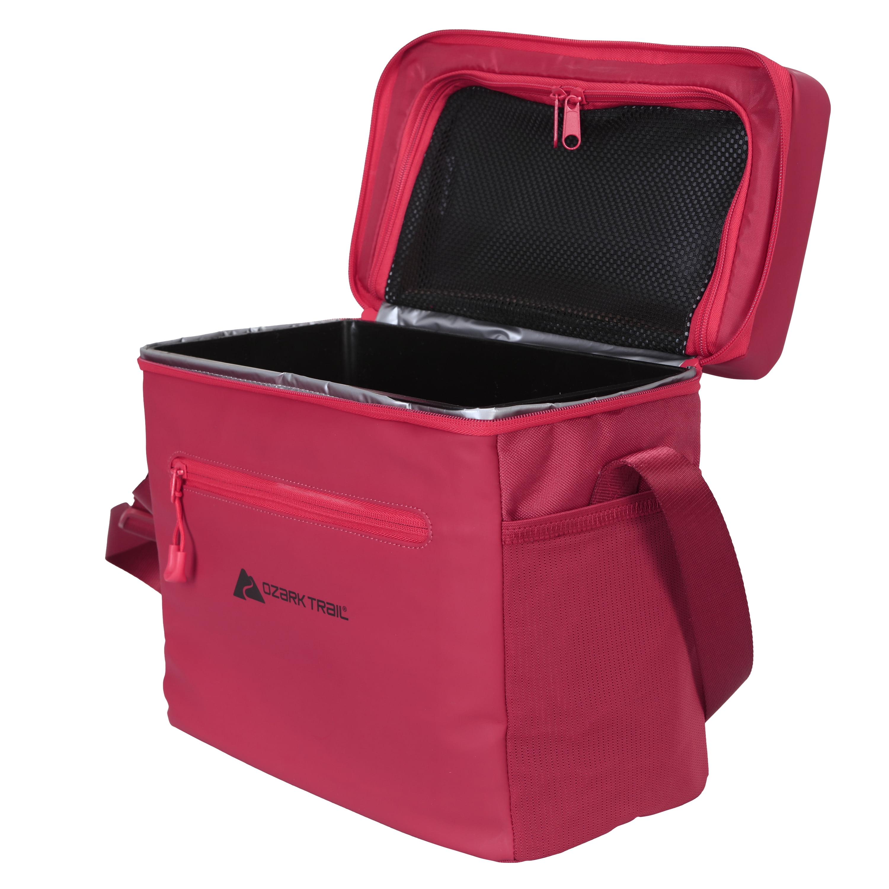 Ozark Trail 12-Can Soft-Sided Cooler with Removable Hard Liner, Red