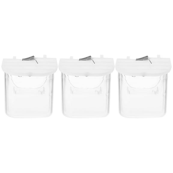 3Pcs Bird Cage Hanging Food Feeder Household Bird Food Dispenser Birdcage Supplies