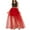 Red, variant on VUPSGEZ Women's Solid Color Swallowtail Irregular Mesh Short Front And Long Back Tutu Skirt (Red,One Size)