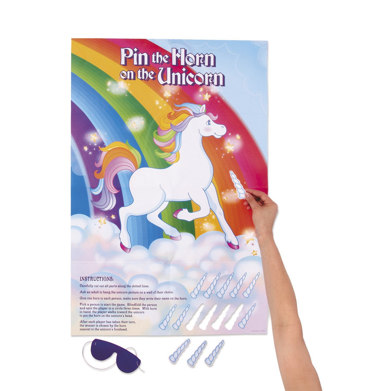 Pin the Horn on the Unicorn Party Theme GAME digital file 