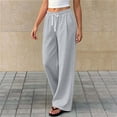 thumbnail image 6 of DJDLJWCJ Teen Girls Fleece Lined Sweatpants 5-15 Thickened Winter Warm Wide Leg Athletic Pants Elastic Waist Side Pocket Casual Pants Gray Size 9, 6 of 9
