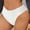 White, variant on lulshou Womens Underwear Low Waist Ribbed Panties Sexy Breathable Briefs Underwear for Workouts & Daily Wear, Yellow, XXL