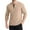 Khaki（mens shirts）, variant on GuangCheng George Mens Shirts,Waffle Knit,Long Sleeve,Henley T-Shirts,Regular Fit,Soft Pullover Tops Tees,Army Green,Size XL