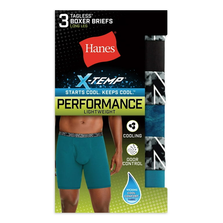 Men's Hanes® 3-Pack X-Temp Long-Leg Boxer Briefs