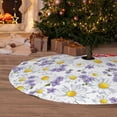 thumbnail image 6 of Sikiie Daisies Flowers 30-48 inches {designName} Print Christmas Tree Skirt Snowman Xmas Tree Skirt with Edge Christmas Decorations for Holiday Party, 6 of 7