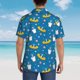 thumbnail image 4 of Fotbe Cartoon Goose Camisa Hawaiana para Hombre Unisex – Camisa Casual de Verano con Botones de Manga Corta de Algodón y Lino,XX-Large, 4 of 7