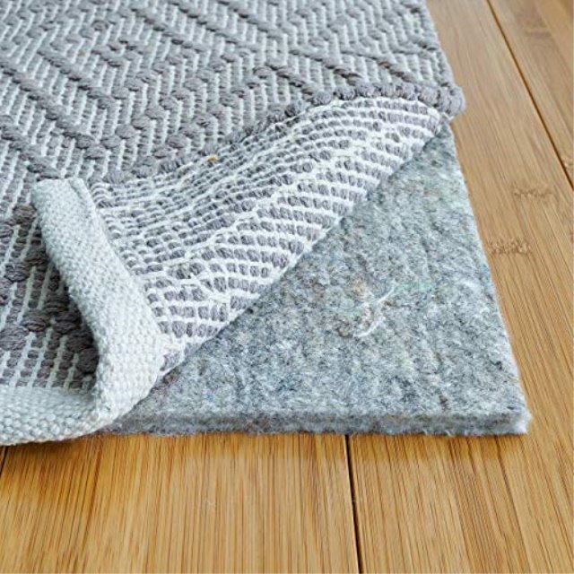 RUGPADUSA, 8' x 10', 1/3" Thick, Basics 100 Felt Rug Pad, Safe for All