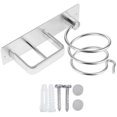 thumbnail image 1 of Soporte para secador de pelo, soporte para secador y plancha de pelo de aluminio, soporte para secador de pelo montado en la pared, 1 of 5