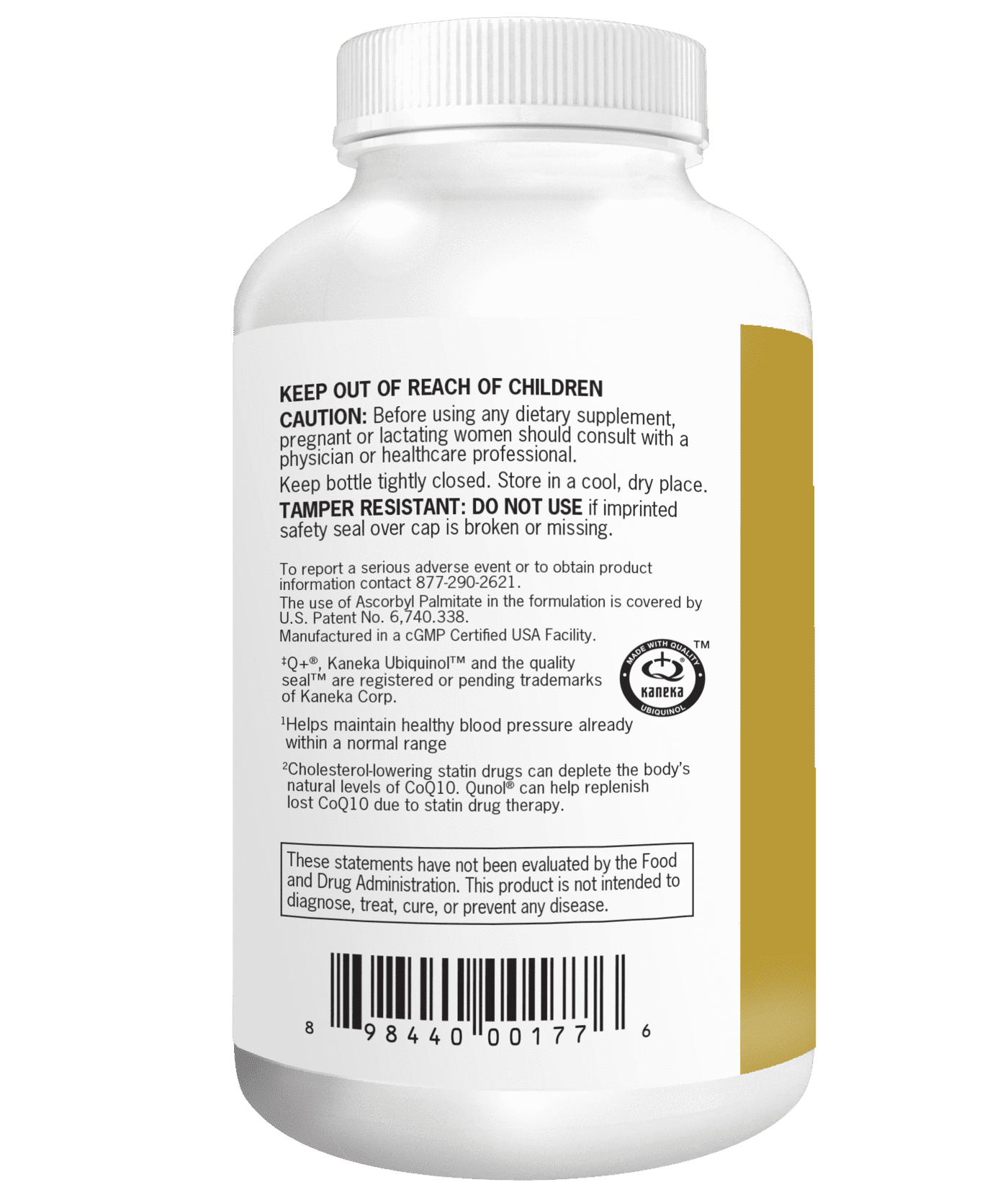 Qunol Ubiquinol CoQ10 Softgels, 100mg, Heart Health Supplement, 120ct