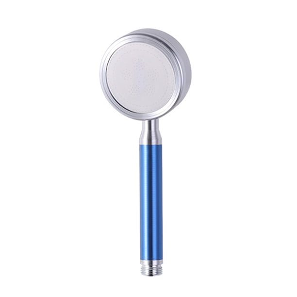 Rociador de ducha de mano de aluminio con cabezal de ducha, rociador de baño de mano para baño, mango azul Eigraketly HA000712-02B