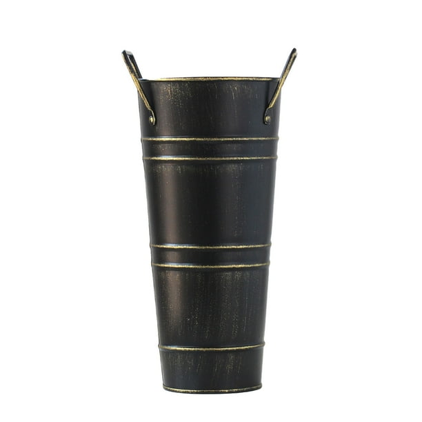 Soporte Para Paraguas, Cubo Metálico Para Paraguas, Soporte Independiente Para Paraguas, Bastones, Palos, Organizador De Palos, Jarrón Metálico De Suelo Para Entrada, Porche, Interior.