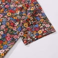 thumbnail image 4 of YIUME Men's 1960s Vintage Hawaiian Among the Flowers Shirt Cotton Button-down Short Sleeve Aloha Shirt, 4 of 8