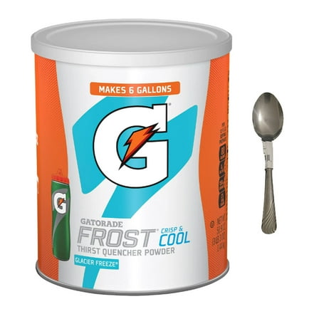 GT Frost Glacier Freeze Thirst Quencher Sports Drink Mix Powder, 51 oz Canister With Spoon