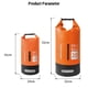 thumbnail image 4 of Bolso seca impermeable de gran capacidad de 10L/20L con correas para los hombros Mochila ligera para rafting, natación, kayak, camping, 4 of 8
