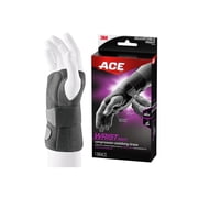 ACE Brand Compression Stabilizing Wrist Brace, Right hand, Adjustable