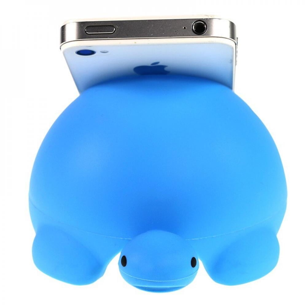 blue iplusmile 2pcs Headphone cord winder phone wire keeper suction mobile phone holder phone cup stand with turtle shape