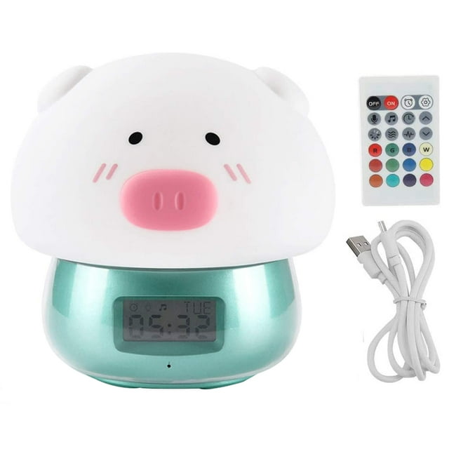Reloj despertador para niña, reloj despertador con luz, reloj despertador con batería digital, sin tictac, regalo para niña, novia, mamá Zhivalor 2034692-2
