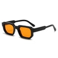 thumbnail image 1 of Gafas de Sol RETRO SUNBSR Rectangulares para Hombre y Mujer Negro/Naranja, 1 of 8