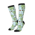 thumbnail image 2 of Balery Cute Floral Frog Fun Novelty Socks Men'S Women'S Crew Socks Funny Crazy Novelty Socks Quirky And Cool Socks, 2 of 9