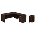 thumbnail image 1 of Pemberly Row Set of 2 Wood Mobile File Cabinet & L-Shaped Desk with File Cabinet, 1 of 14