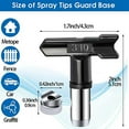 thumbnail image 5 of 2 PCS Reversible Airless Paint Sprayer Nozzle Tips, Airless Paint Spray , Airless Sprayer Spraying Machine Parts(310), 5 of 5