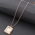 thumbnail image 1 of Collar Yinane con medallón de libro rectangular plata, 1 of 5