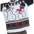 thumbnail image 2 of Sueter Ugly Negro con Muñecos de Nieve REV  Sueter cuello redondo tejido, 2 of 2