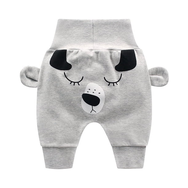 Pantalones de bebé de primavera y otoño, pantalones grandes de PP para niños y niñas, pantalones de protección abdominal de cintura alta para bebés, pantalones casuales para niños