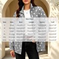 thumbnail image 3 of SBYOJLPB Women's Polka Dot Coat Stand Collar Zip Up Jacket with Pockets, 3 of 9
