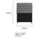 thumbnail image 3 of Cabecera Lady individual - Gris WEIK Lady, 3 of 3
