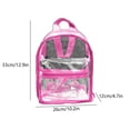 thumbnail image 3 of Liquidación de ahorros de verano Karymi, mochila escolar transparente de PVC impermeable, bolso de hombro transparente de moda para mujer, mochila con lentejuelas, mochila de exhibición, artículos, 3 of 6