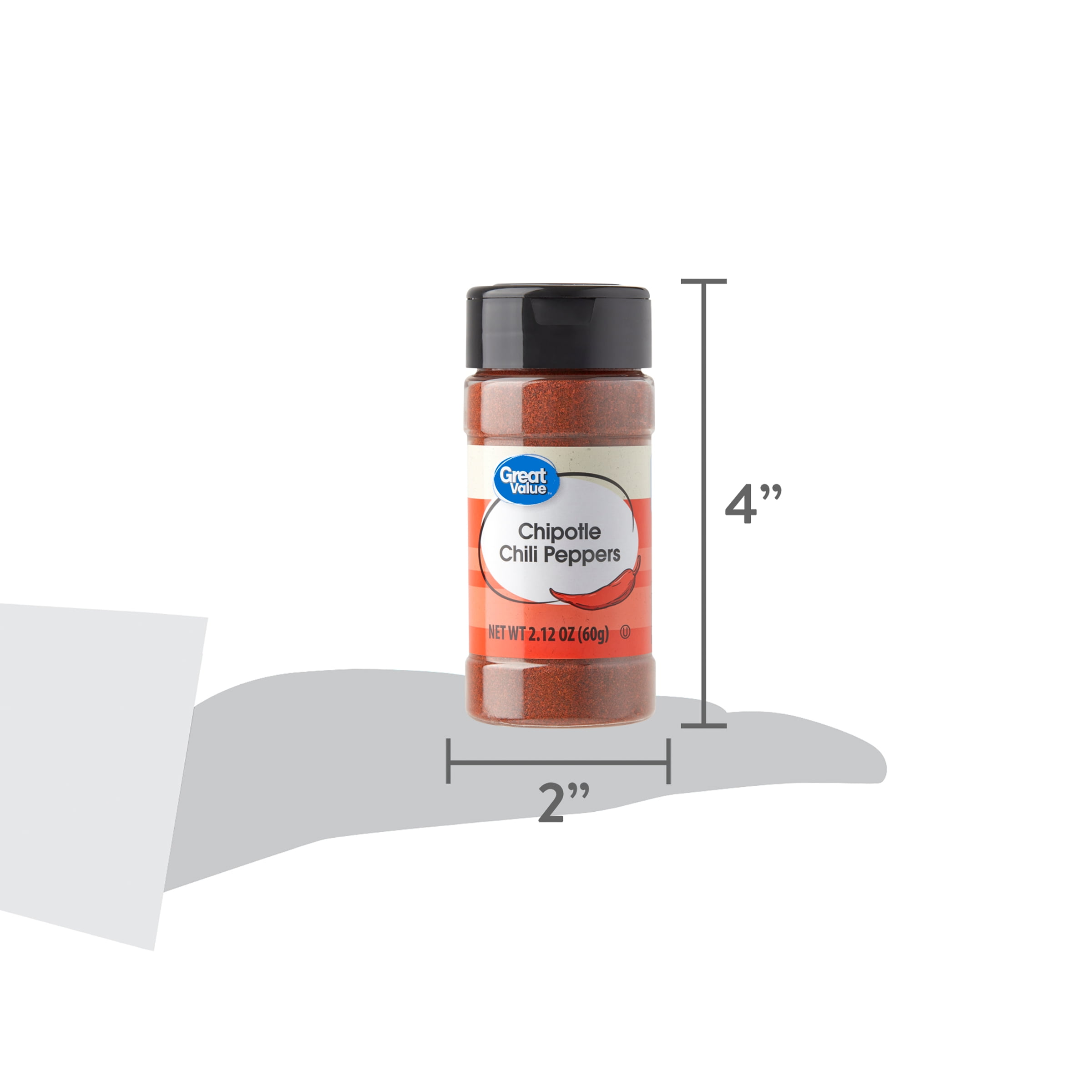 Great Value Chipotle Chili Pepper, 2.12 oz