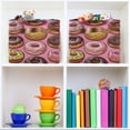 thumbnail image 6 of Yayeee Canvas Storage Basket with Handles for Shelves Fabric Bins Closet Organizer, Cute Doughnuts Pattern, 6 of 8