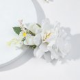 thumbnail image 5 of XASZHN Flower Metal Hair Side Combs Slide Clips Floral Hair Accessory White_006 One Size, 5 of 5