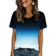 thumbnail image 6 of BVOFAR Mens Crewneck T-Shirts Short Sleeve Classic Fit Undershirts Gradient Moisture Wicking A-Shirt Blue S, 6 of 10