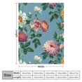 thumbnail image 4 of Fenyluxe Flowers Floral Pattern Throw Blankets for Sofa Couch Cottagecore Room Decor All Seasons Comfort Blanket Gifts 50x60in, 4 of 6