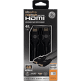 GE 4ft 4K HDMI 2.0 Cable with Built-in Ethernet, Gold-plated connectors, 48719