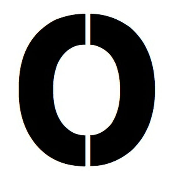8x10 large letter stencil from 4 ply mat board letter o walmartcom