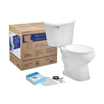 Mansfield 130CTK Complete Round-Front Toilet Kit, White - Quantity 10