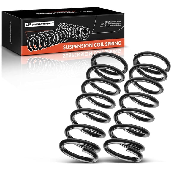 A-Premium 2Pcs Front Suspension Coil Spring Set Compatible with Dodge Ram 3500 2004 2005 2006 2007 2008 5.7L, 4WD, Driver and Passenger Side, Replace# 52113982AA, 52113983AA