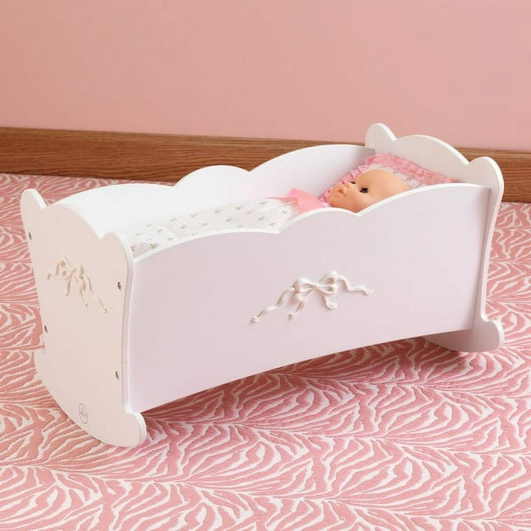 Kidkraft tiffany bow lil doll cradle sale