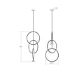 thumbnail image 3 of Sonneman 3153.03 Torc 3 Light 25" Wide Led Abstract Chandelier - White, 3 of 3