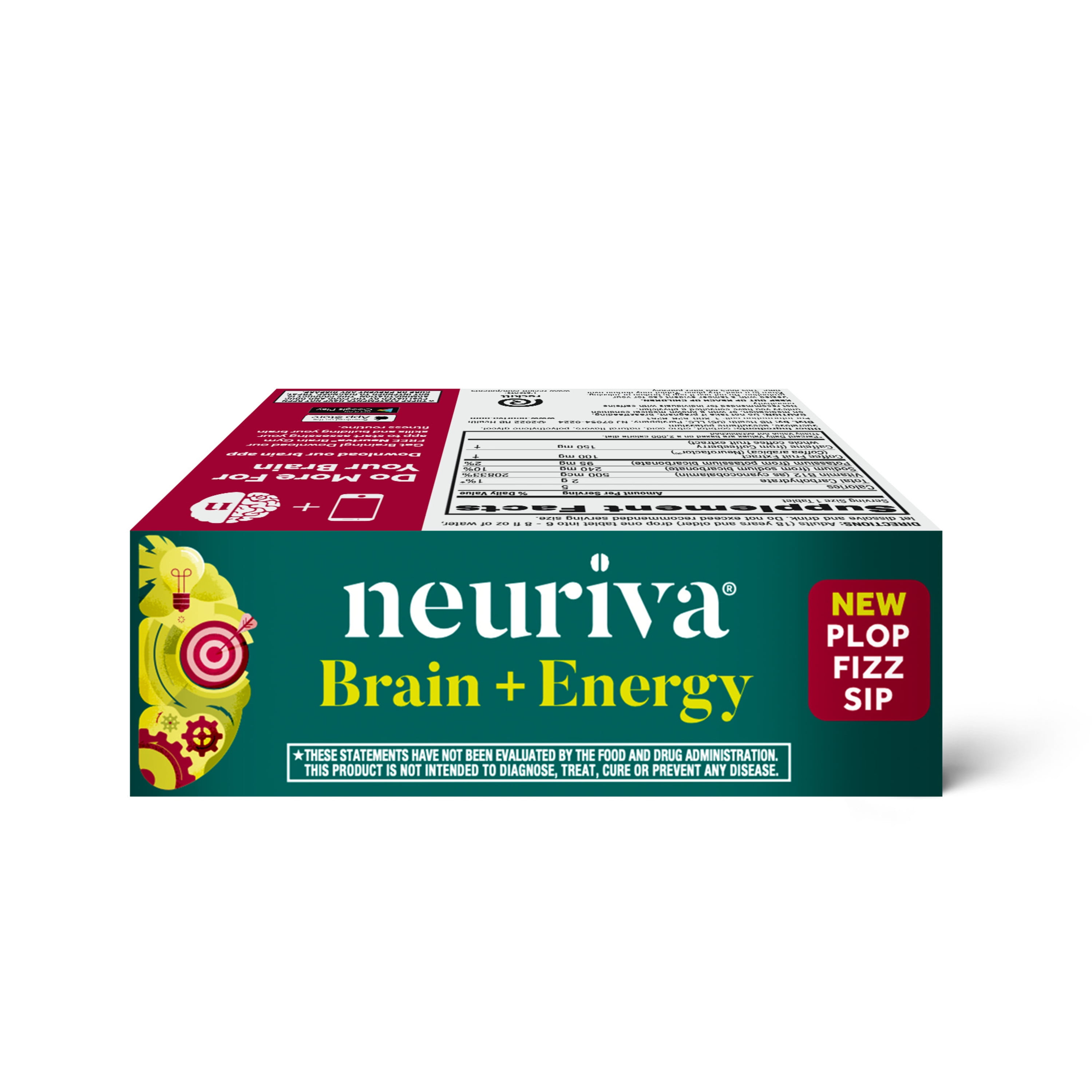 Brain & Energy Effervescent Tablets - Focus & Concentration with