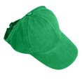 thumbnail image 2 of Toptie Backless Washed Cotton Ponytail Cap Messy Bun Curly Hair Baseball Caps for Women-Green, 2 of 6