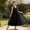 Black, variant on Girls V-Neck Sleeveless Flower Girl Dress, Tulle Backless Formal Dress with Large Bow, Kids Wedding Bridesmaid Birthday Pageant Party Gown for Little & Big Girls(Pink/4-5 Years)