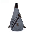 thumbnail image 2 of Mochila de lona para hombre, multifuncional, con capacidad para un solo hombro o dos hombros, bolso bandolera grande, 2 of 5