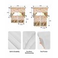 thumbnail image 5 of Orange Fall Pumpkins Swag Curtains for Living Room/Bedroom Windows, Leaf Squirrel Country Plaid Farmhouse Kitchen Curtains and Valances Set 36 Inch Length, Swags Valance Curtain Panels, 5 of 5