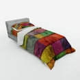 thumbnail image 2 of Ambesonne Abstract Bedding Set 3 Pcs, Rainbow Timber Art, Twin, Multicolor, 2 of 2